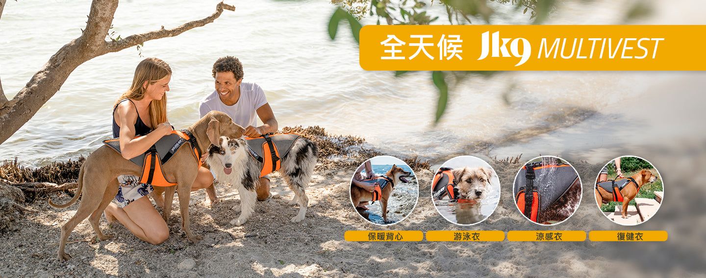 四合一多功能兼具游泳衣浮水衣保暖衣涼感衣背心的寵物外套